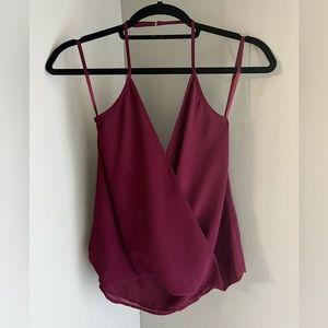 Red halter top